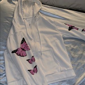 Butterfly zip up